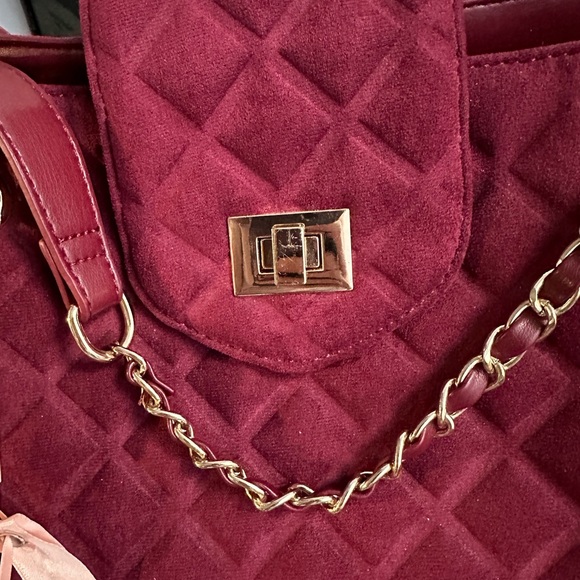 NWT Alessia Massimo quilted shoulder bag - Picture 5 of 12